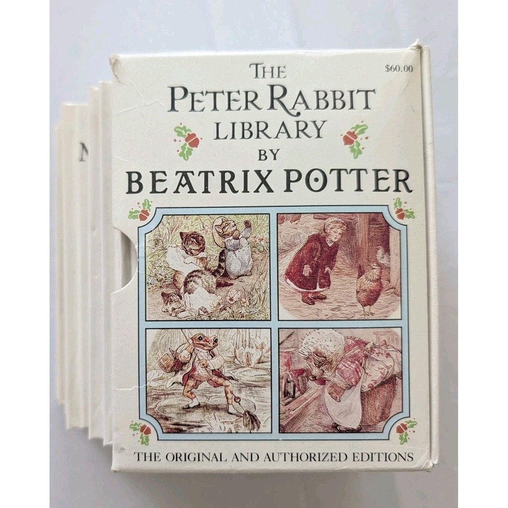 The Peter Rabbit Library Beatrix Potter 12 Book Box Set Frederick WarneVtg EUC